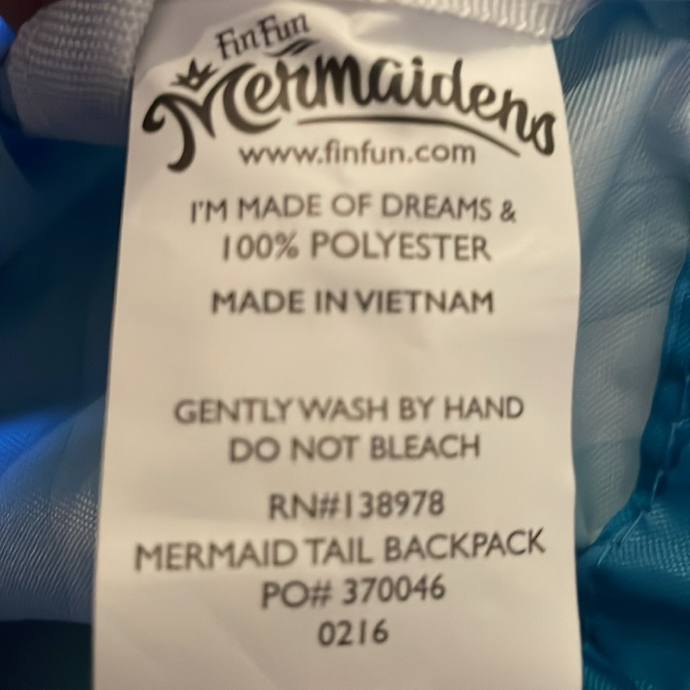 Mermaid Tail backpack - Picture 7 of 7